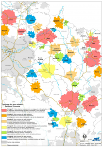 carte aires urbaines